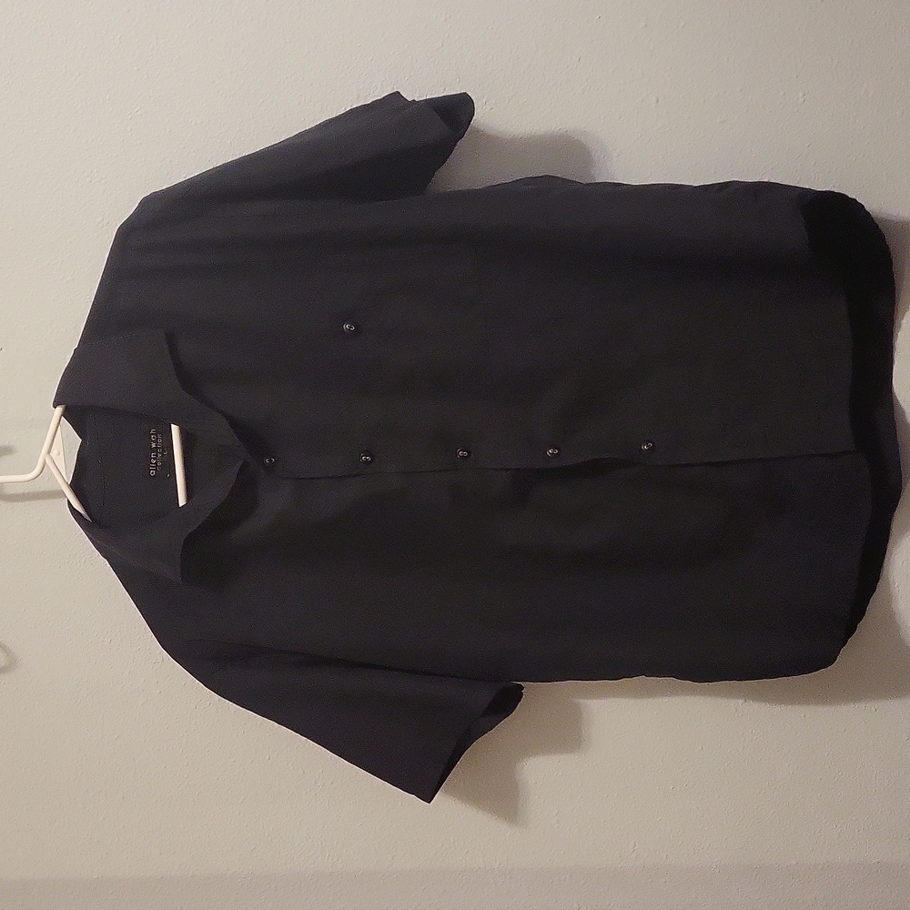 Men's Large Allen Wah Silk (?) Button down shirt